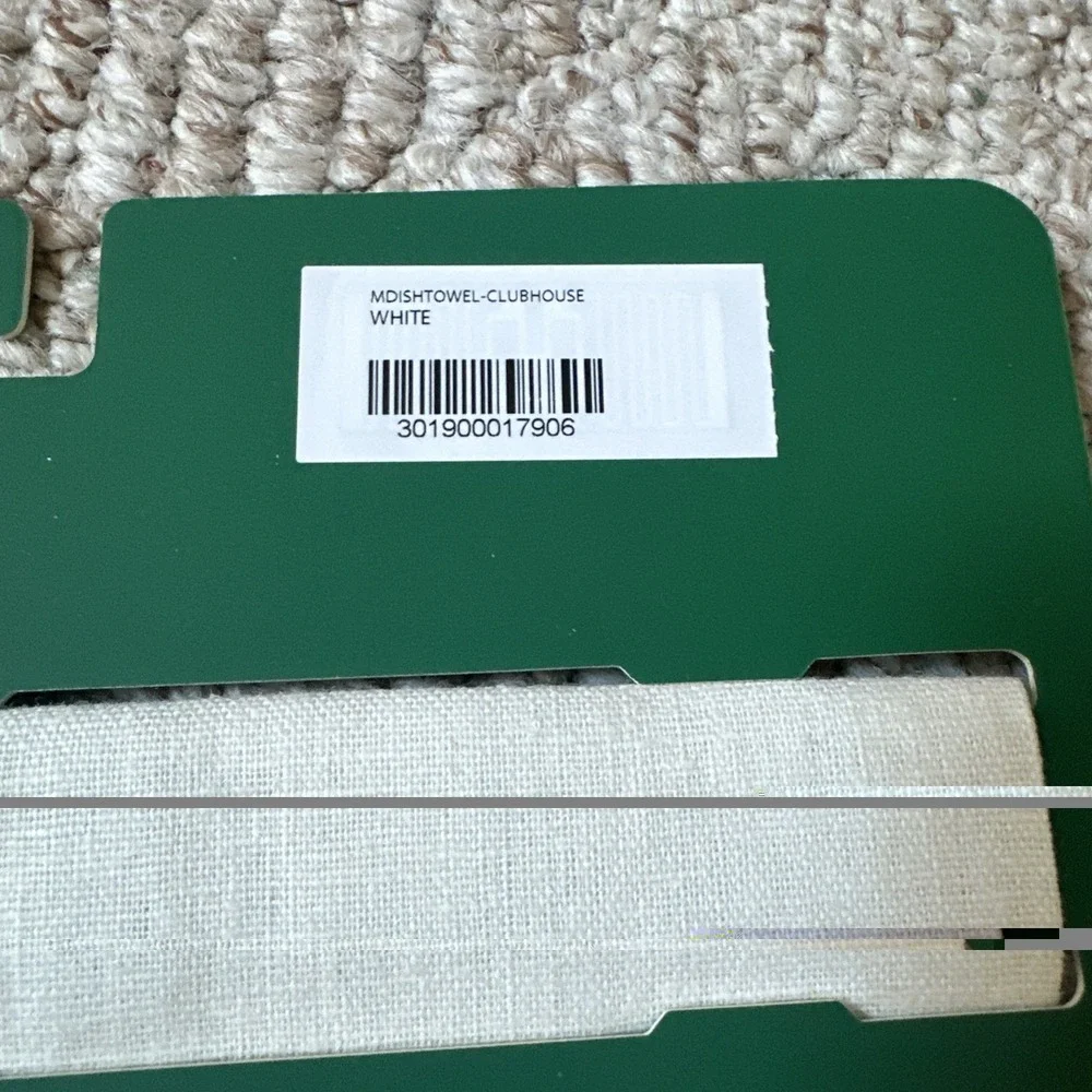 2026 Masters Dish Towel Clubhouse Special Edition Cloth Golf Made In Italy NWT